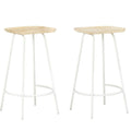 Solid Mango Wood Bar Stools 2 pcs B456