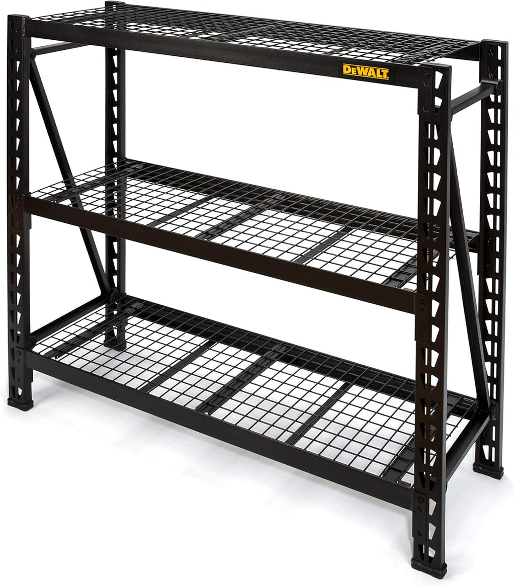 Steel Wire Deck Industrial Storage Rack, 3 Shelf, 4,500 lbs. Capacity H6123
