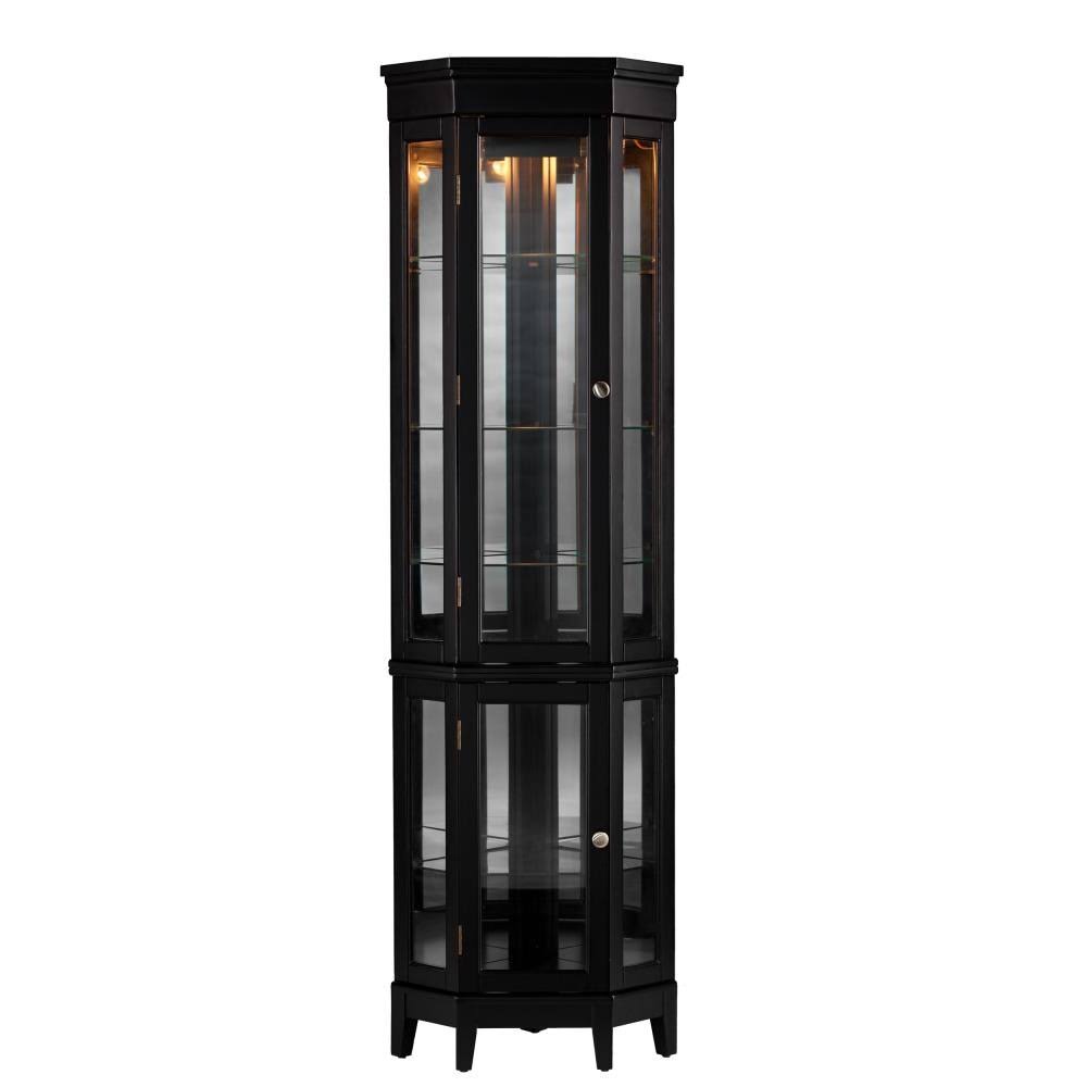 Black Pine Curio Cabinet S3326