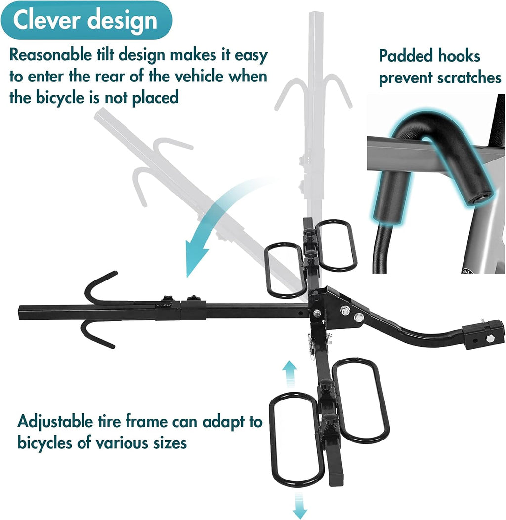 Hitch Mount Foldable Bicycle Carrier Rack H926671