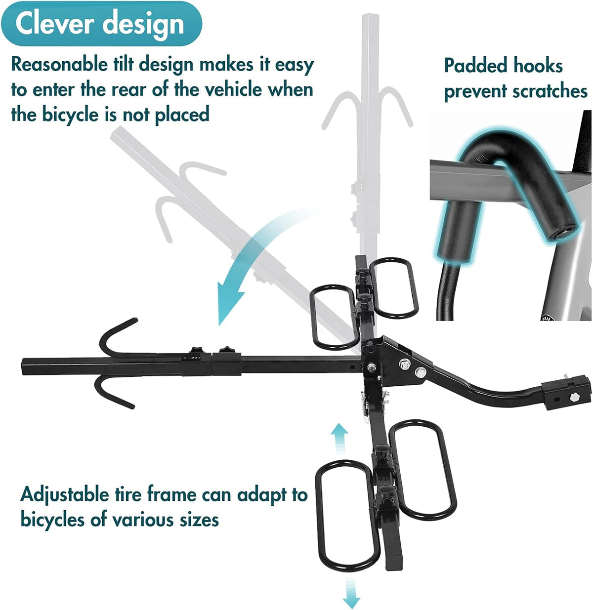 Hitch Mount Foldable Bicycle Carrier Rack H926671