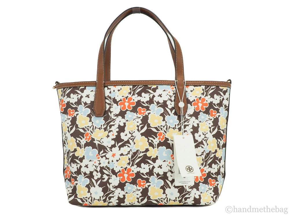 Small Reverie Floral Print Coated Canvas Tote Bag L1268