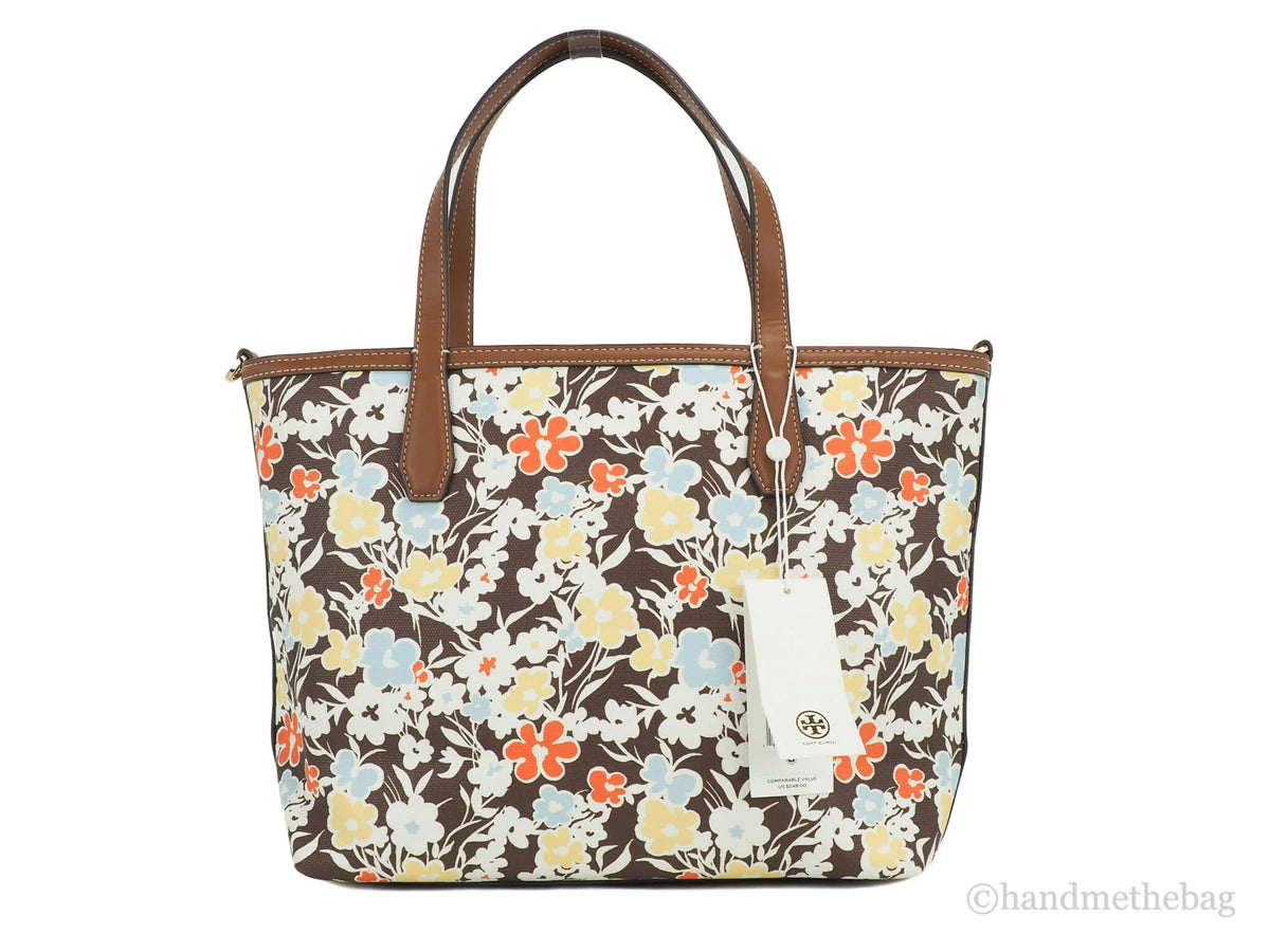 Small Reverie Floral Print Coated Canvas Tote Bag L1268