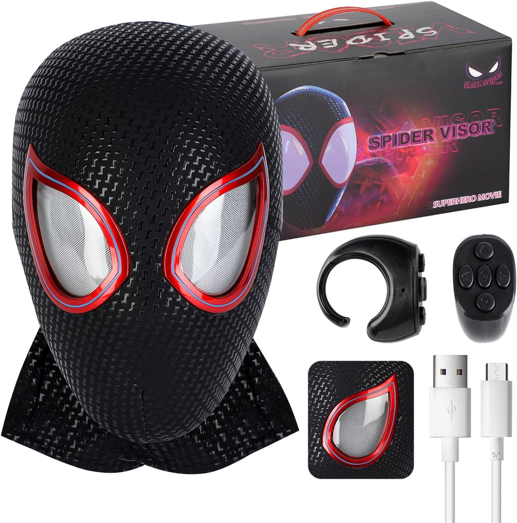 Spider Hero Mask Toy with Moving Eyes Remote Control Y253042