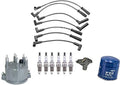 Ignition Wires Spark Plugs Rotor Oil Filter for Jeep Wrangler 4.0L 91-99 L2329