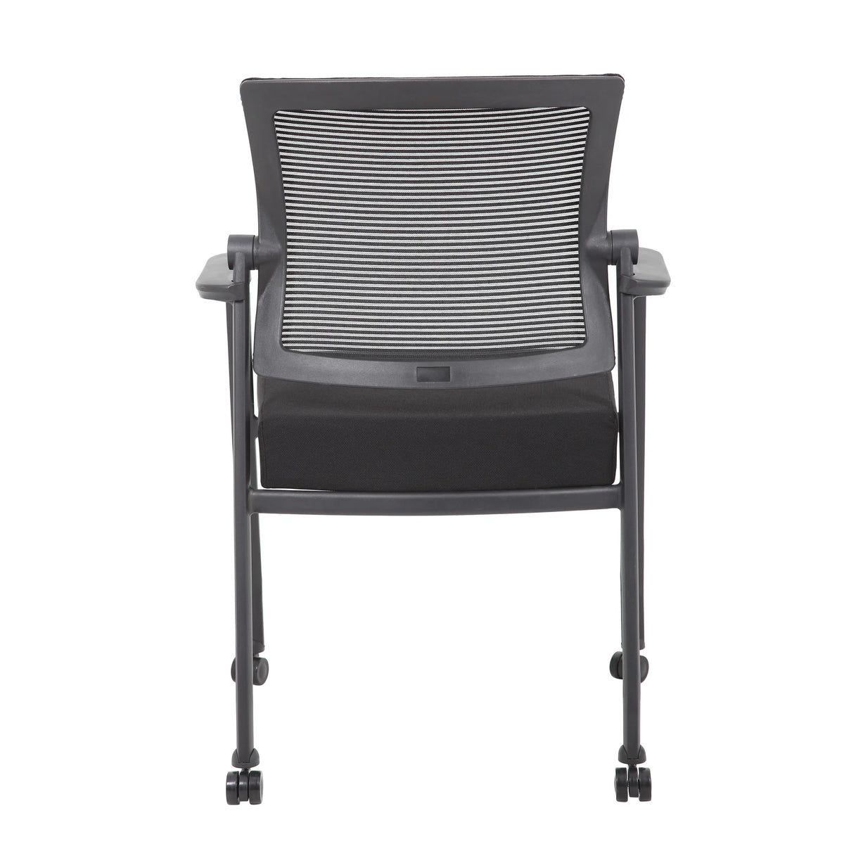 47" Round Table & 4 Mesh Guest Chair with Casters R322764