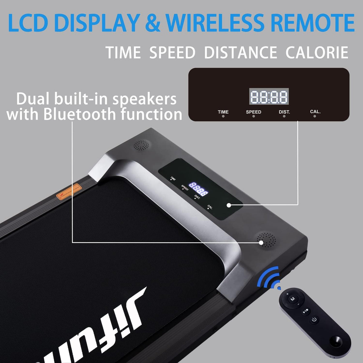 2-in-1 Under Desk Treadmill with LED Display P733015