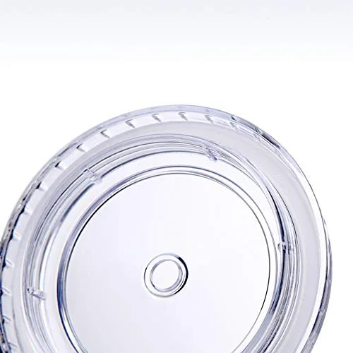16 oz Double Wall Tumbler 12-Pack with Lid & Straw V40663