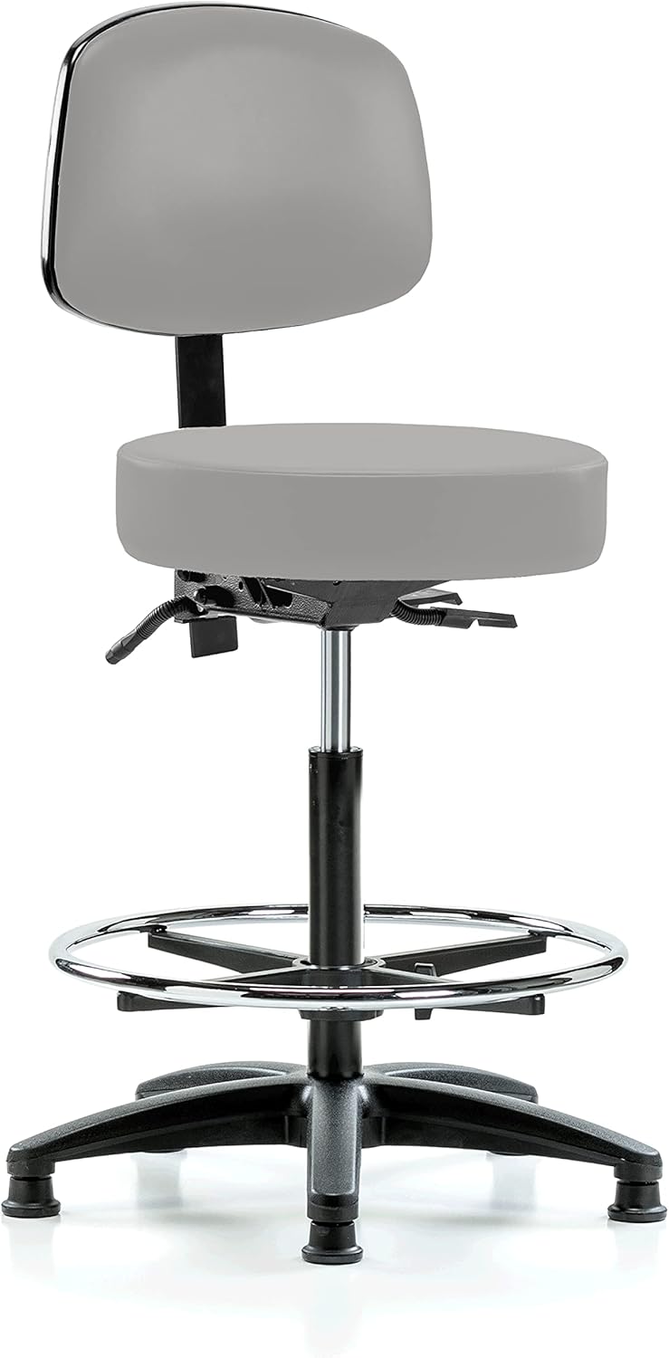 Adjustable Doctor's Stool with Back Q294