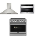 36 Electric Range, Range Hood and Microwave C597247