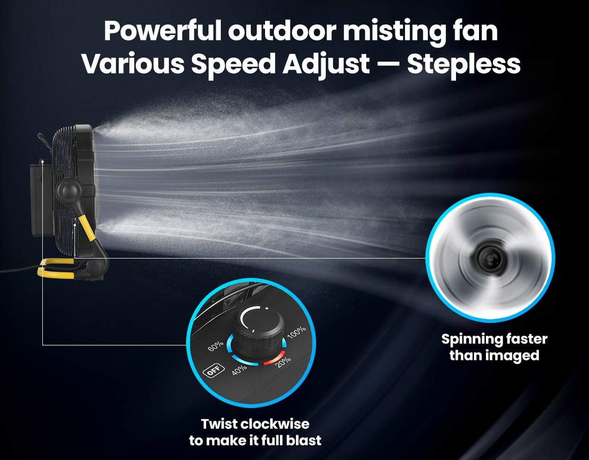 Rechargeable Outdoor Misting Fan 16 inch I225664