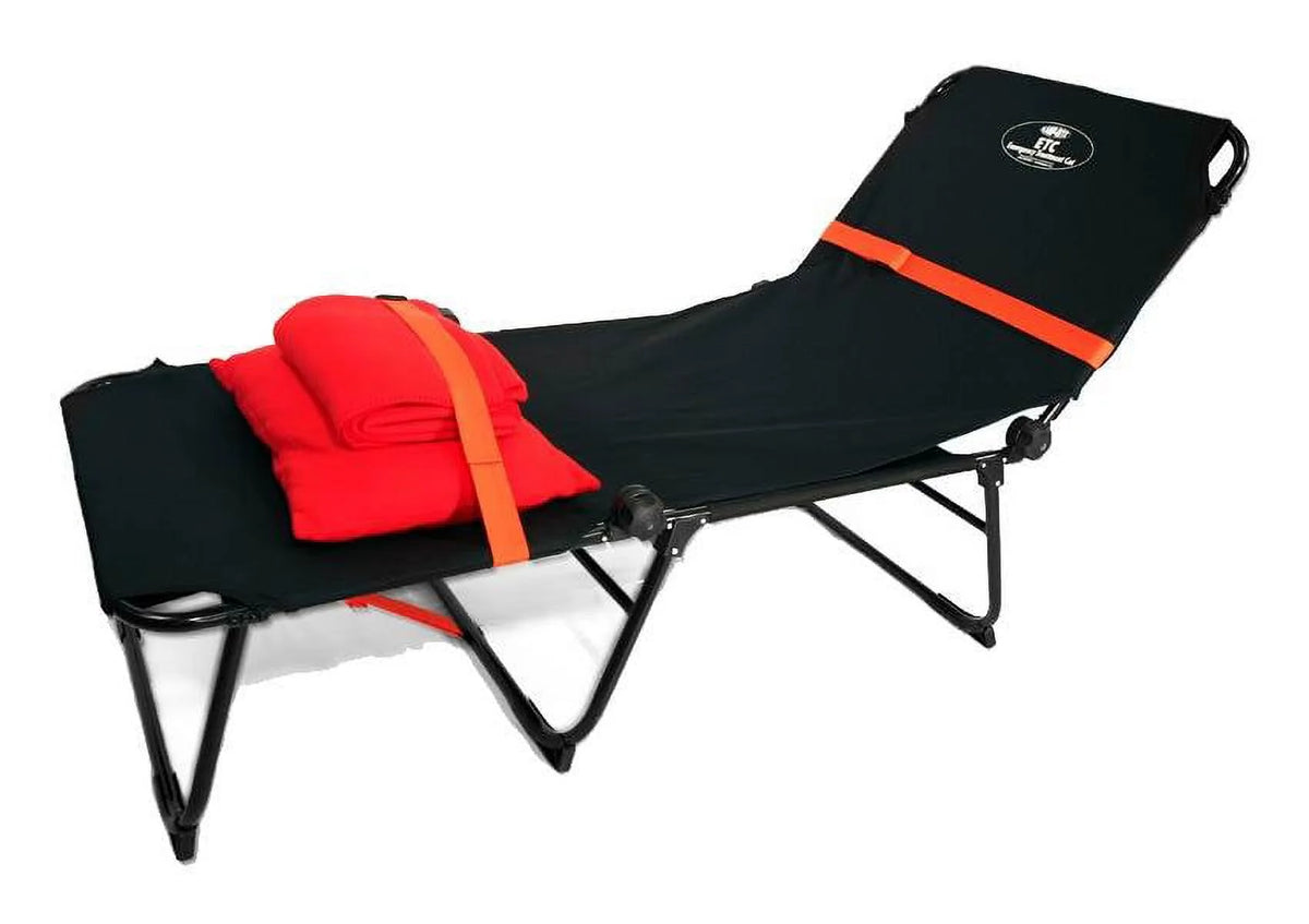 Orange Emergency Treatment Cot S80381