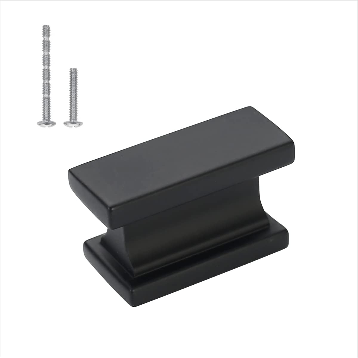 25 Pack Matte Black Zinc Cabinet Knobs G6104
