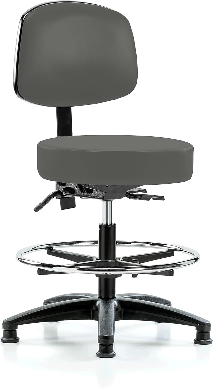 Adjustable Doctor's Stool with Back Q294
