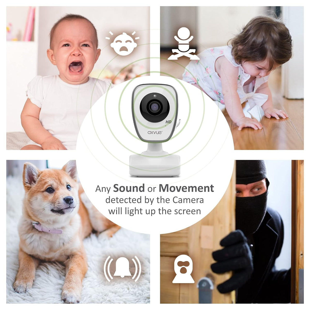 Video Baby Monitor with 2 HD Cams Q324121