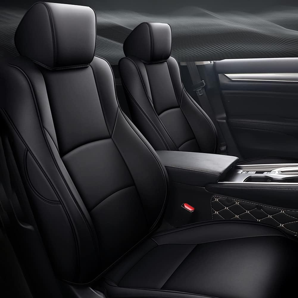 Custom Leather Full Set Car Seat Covers with Airbag Compatible S439389