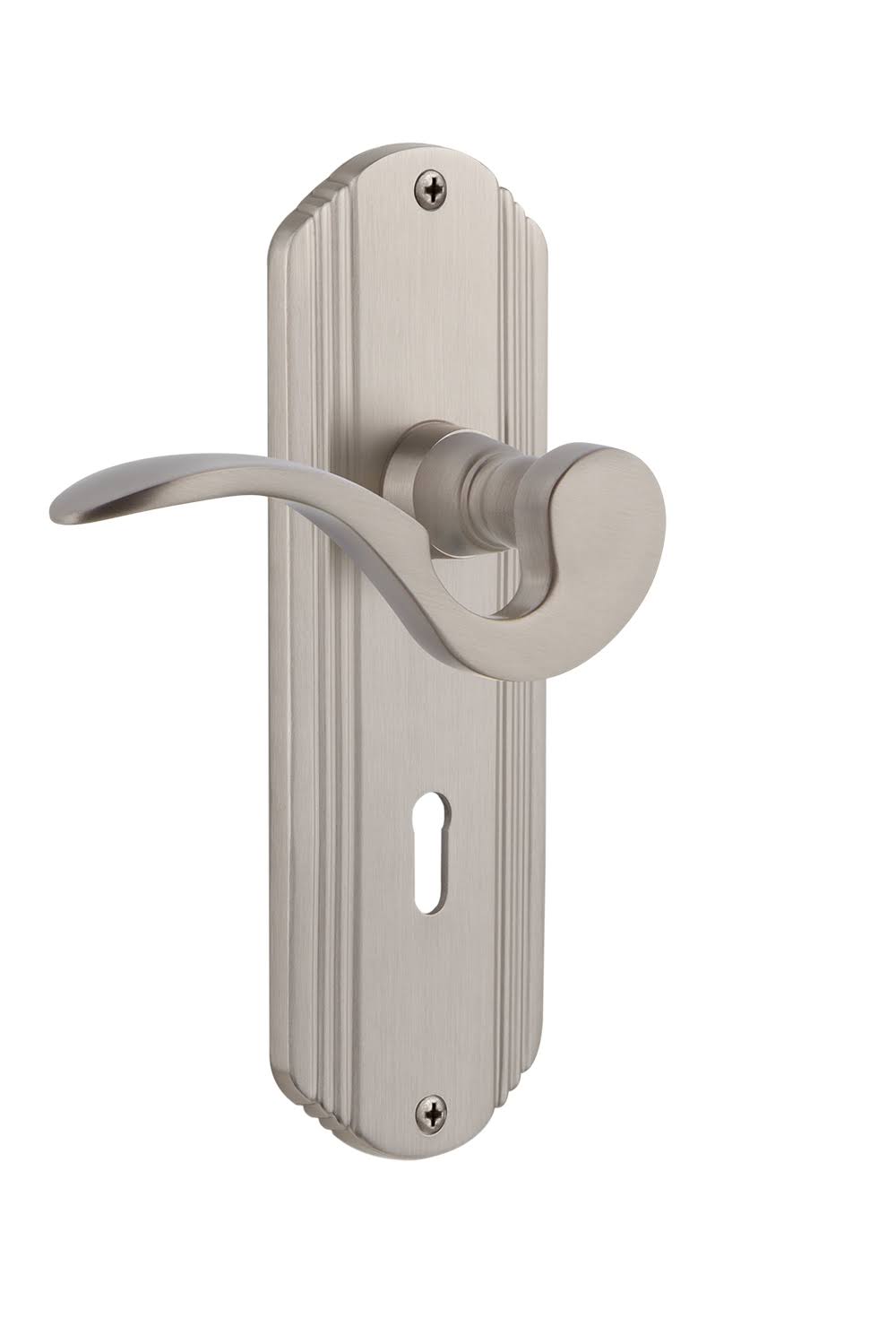 Satin Nickel Left Handed Non-Turning A84640