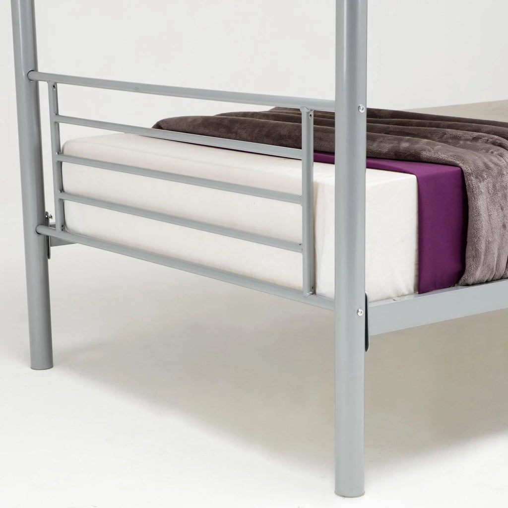 Steel Bunk Bed Twin-Over-Twin, Gray U730
