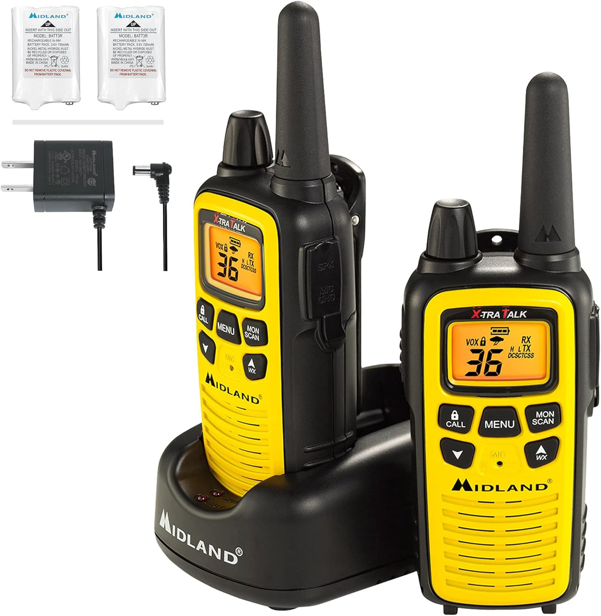 36 Channel FRS Two-Way Radio Walkie Talkie 3-Pack D364704