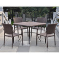 Resin Wicker/Aluminum Patio Dining Chair (Set of 2) O410
