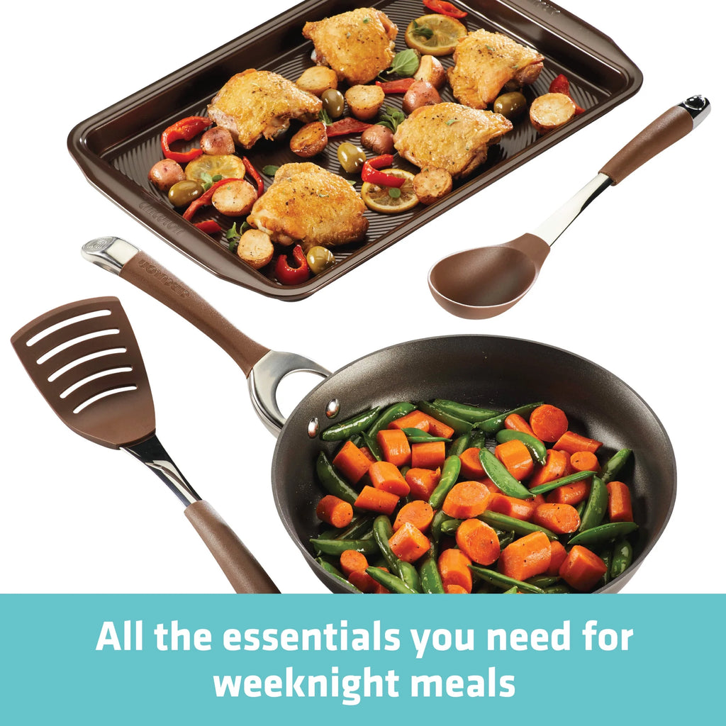 4 Piece Hard-anodized Nonstick Cookware Set D30535
