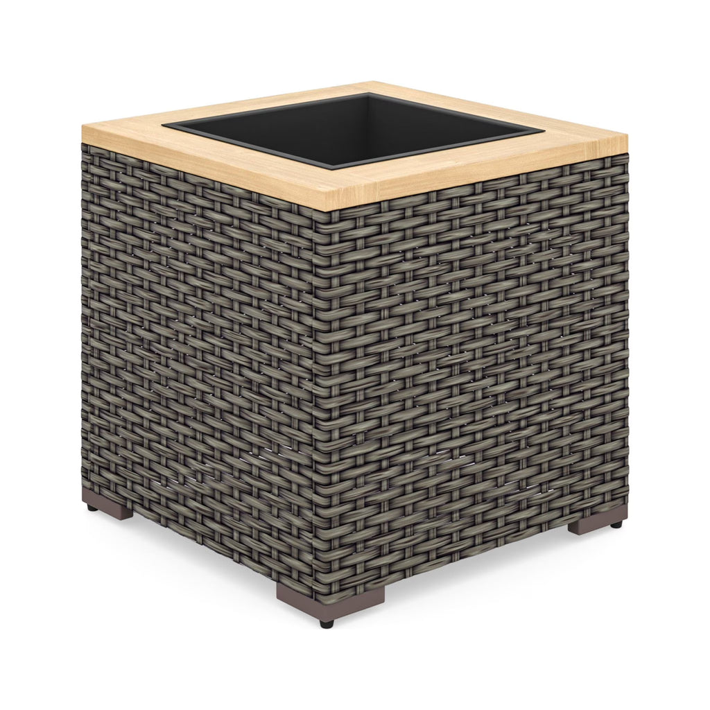 Rattan Outdoor Planter in Brown L5864