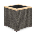 Rattan Outdoor Planter in Brown L5864