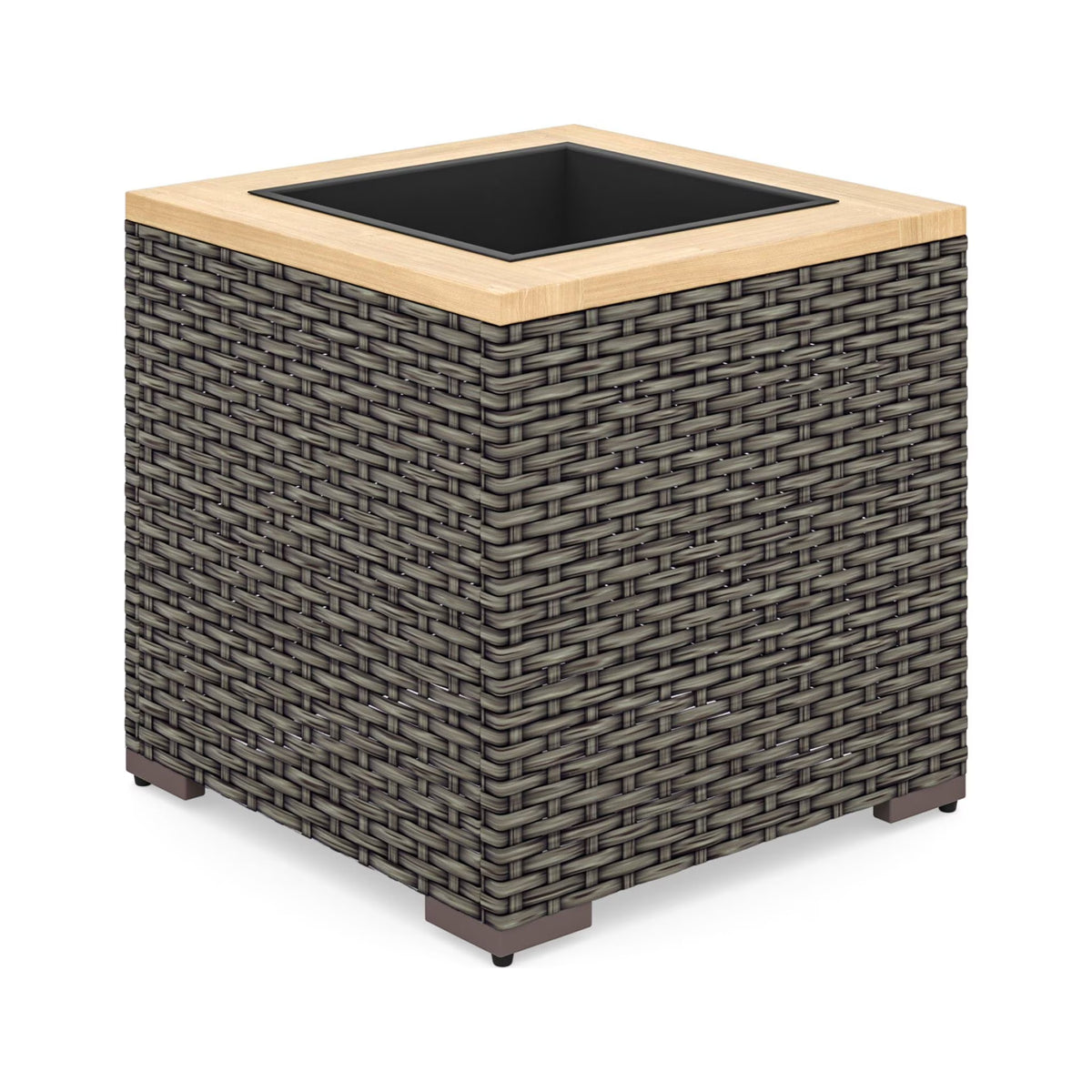 Rattan Outdoor Planter in Brown L5864
