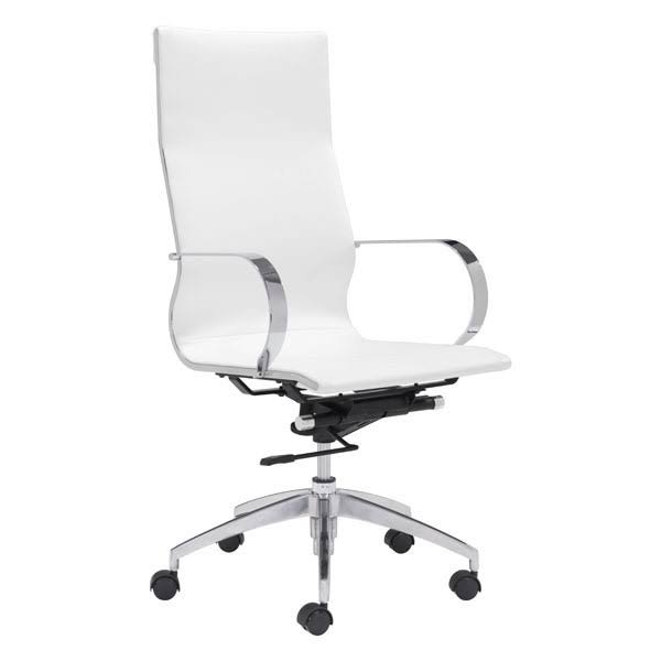 White High Back Office Chair N2401