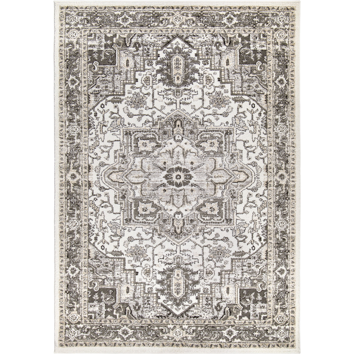 Natural Floral Area Rug G297