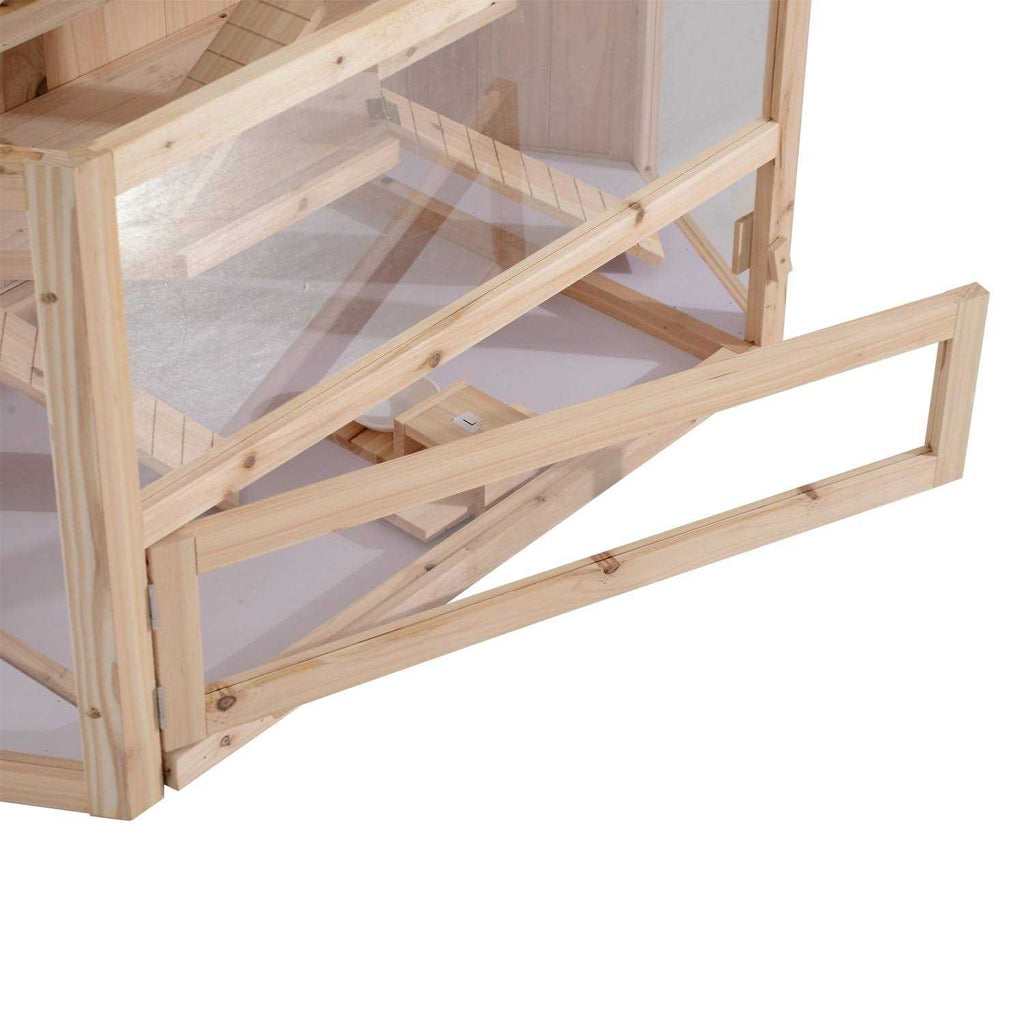 3 Tier Wooden Hamster Cage Small Animal House with Slide A729