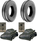 3.50-6 Tri Rib F-2 Tires with Tubes 4Ply Q2439