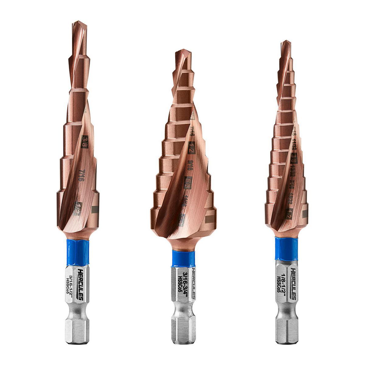 1/8 in. to 3/4 in. Cobalt Step Drill Bit U127730