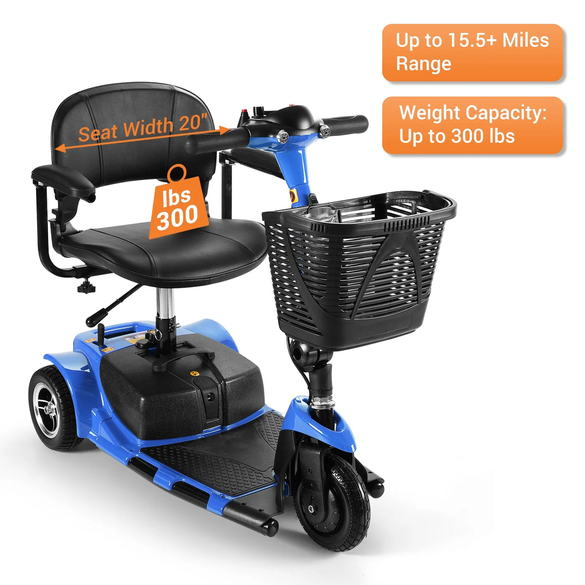 4 Wheels Portable Folding Power Mobility Scooter W5359