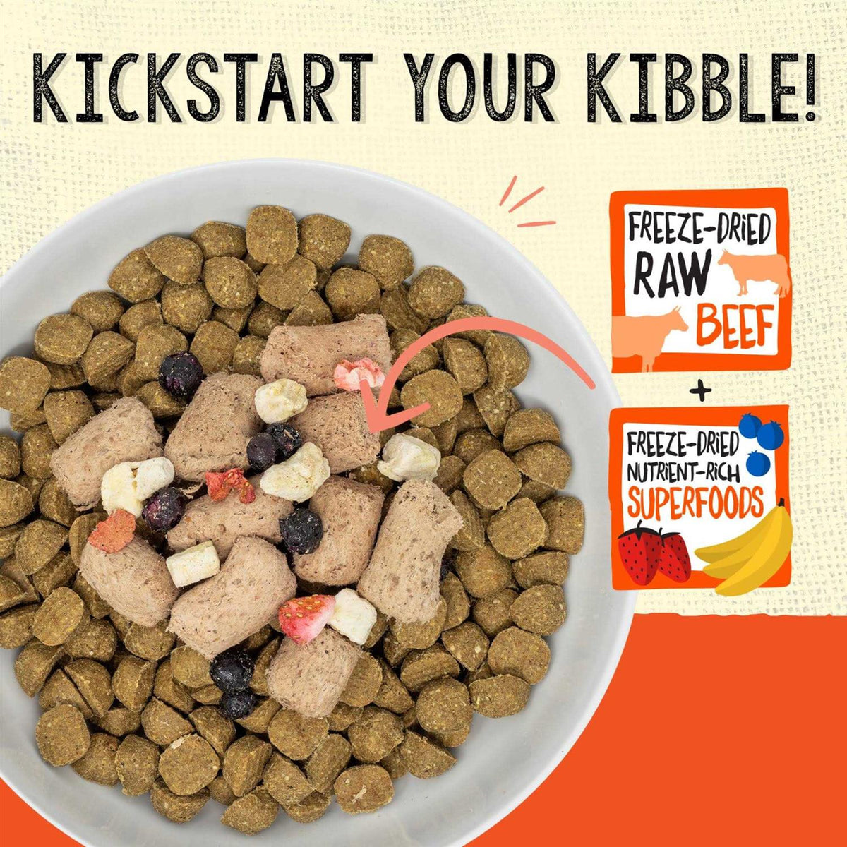 Freeze Dried Grass Fed Beef Dog Food J9835