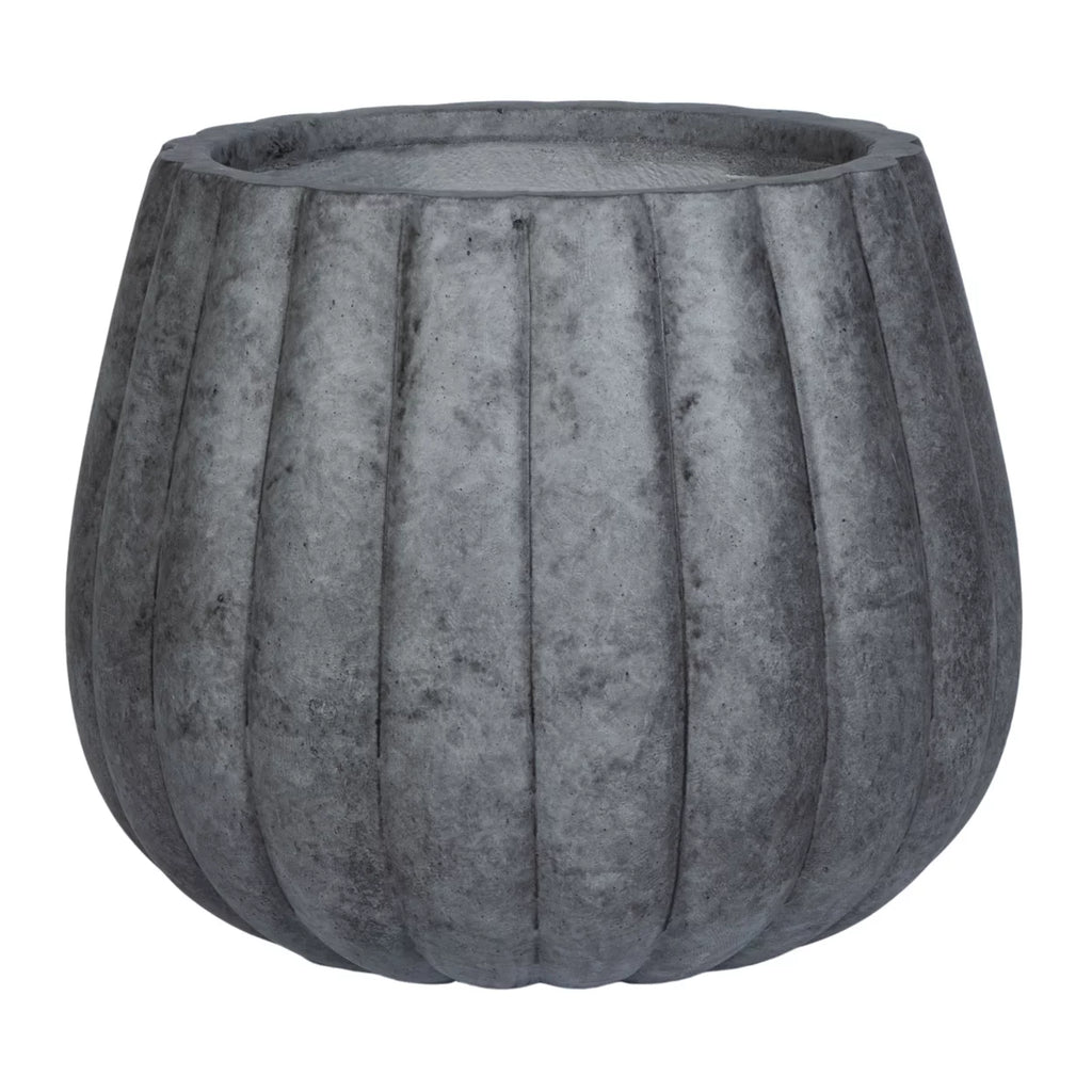 Grey Round Patio Planter G125