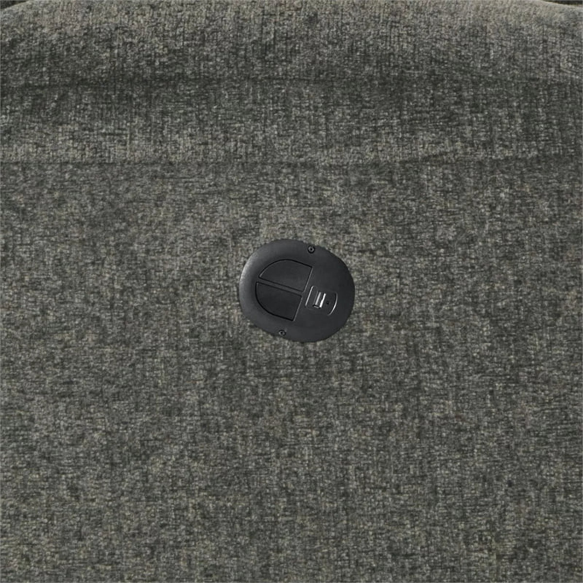 Charcoal Gray Polyester Power Reclining Sofa E8446