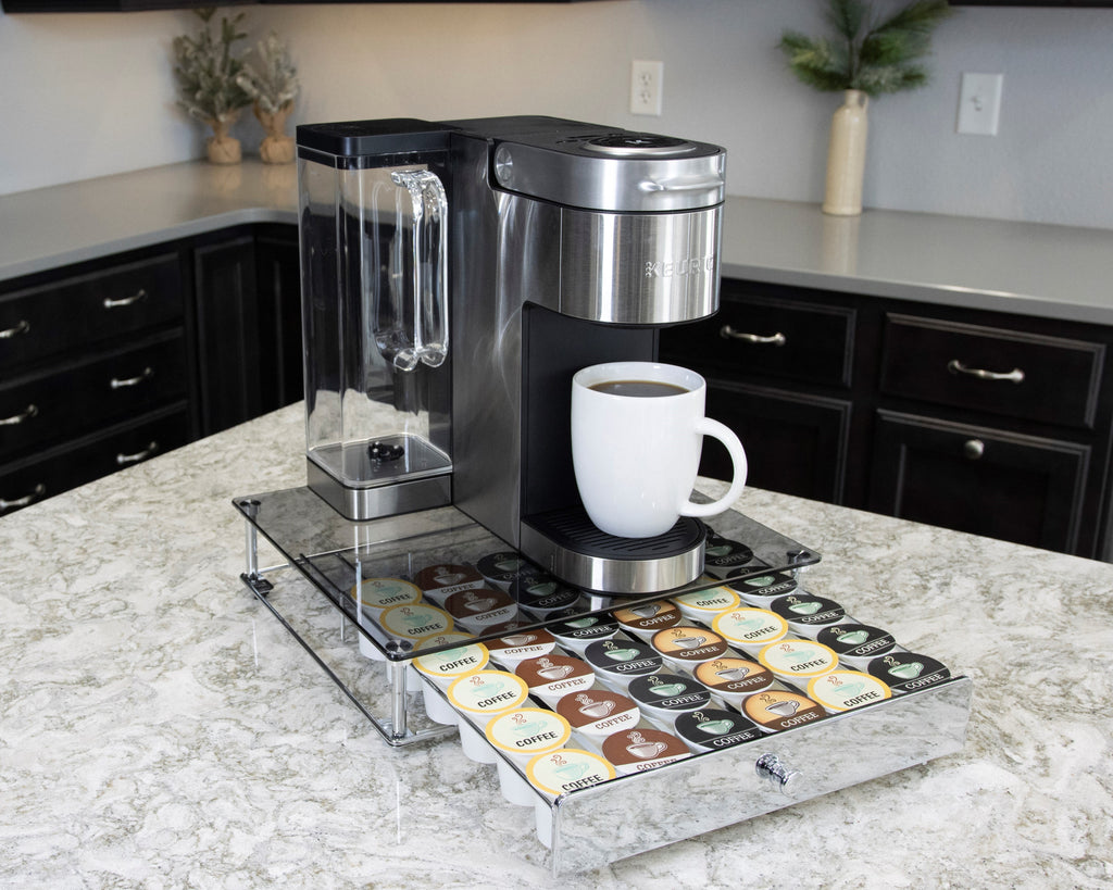 Glass Top Rolling Drawer D6868