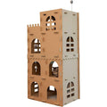 Corrugated Cat Scratcher House with Catnip G2677