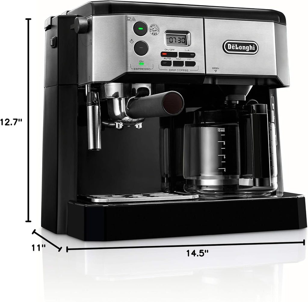 All-in-One Combination Espresso Machine with Milk Frother 10-Cup P733