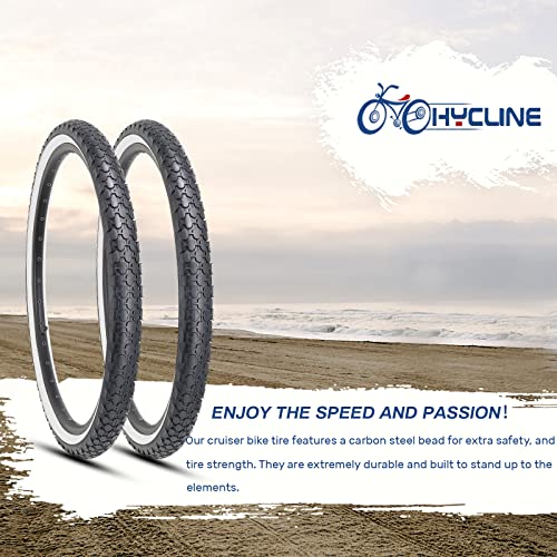2 Pack 24/26x2.125 Inch Folding Replacement Bike Tire U54463