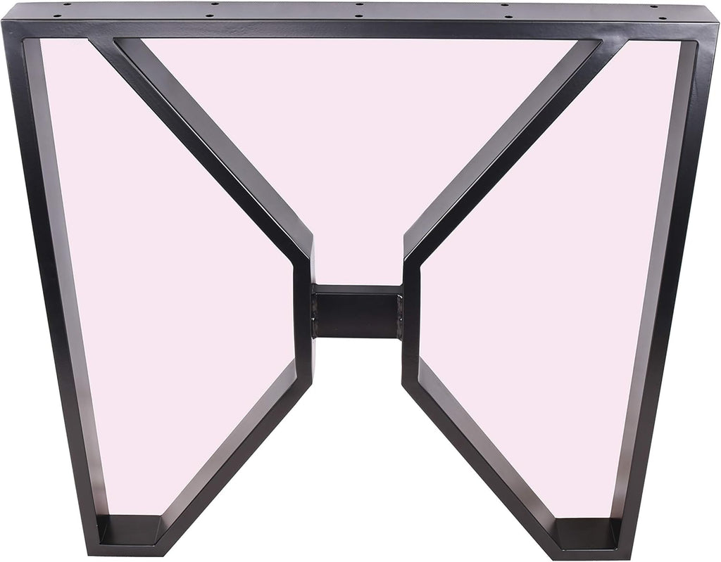 Black X-Shaped Steel Table Legs, Set of 2 U185527