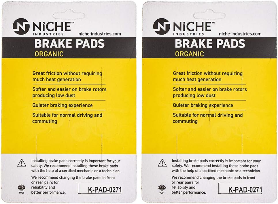 Brake Pad Set Organic Pack of 2 Z221458