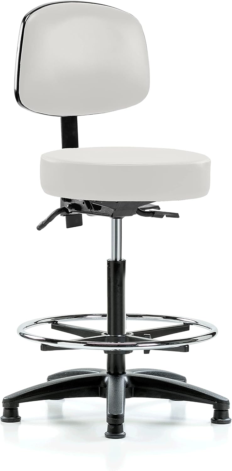 Adjustable Doctor's Stool with Back Q294