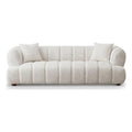 Cream Boucle Fabric Couch K721145