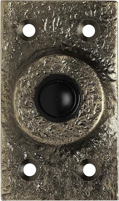 Black Powder Coated Iron Doorbell E140363