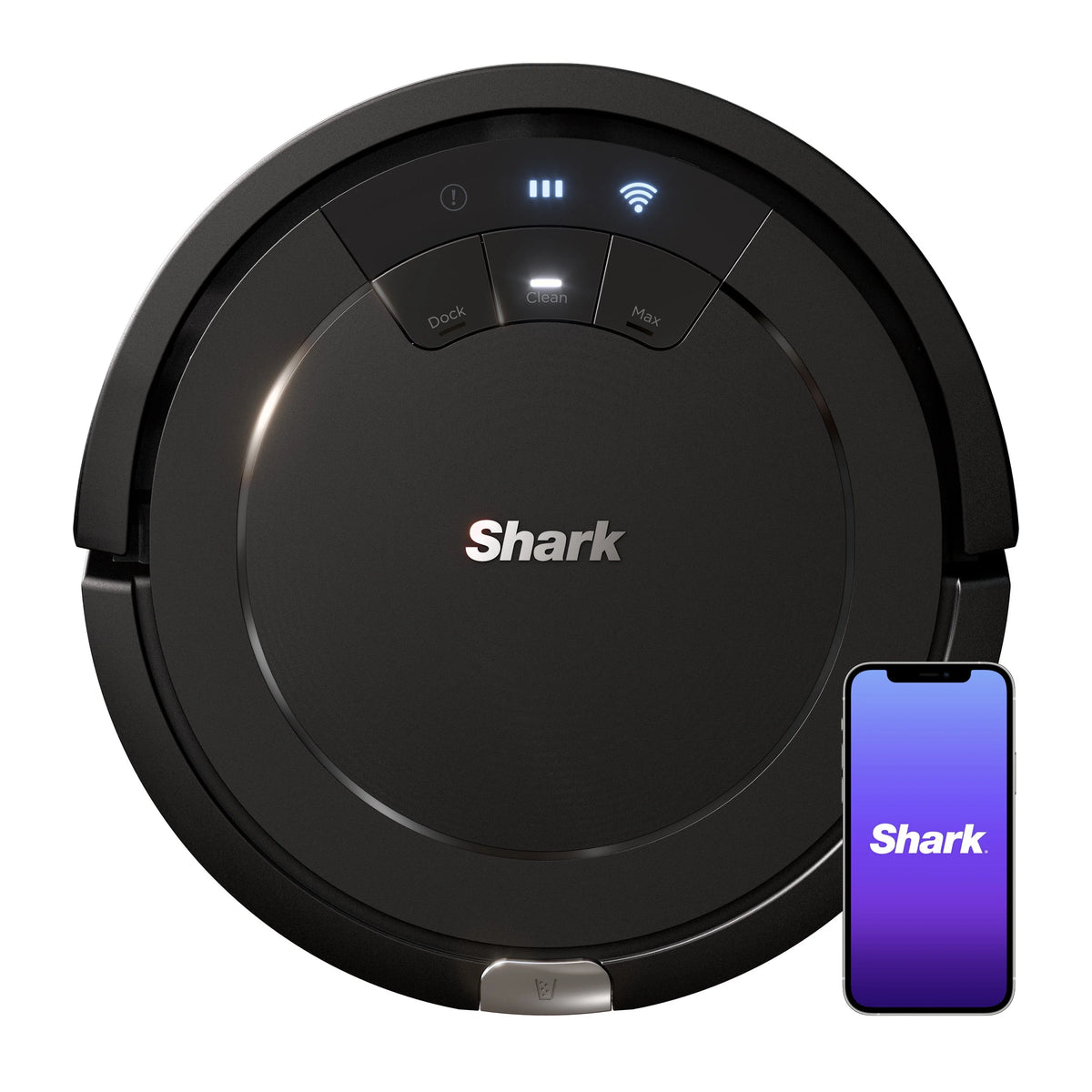 Black Wi-Fi Connected Robot Vacuum I9436