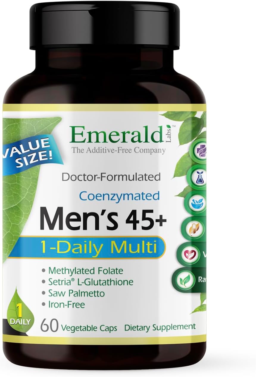 Women's 45+ 1-Daily Multi (60 Caps) & Men's 45+ 1-Daily Multi (60 Caps) Complete Multivitamin J218