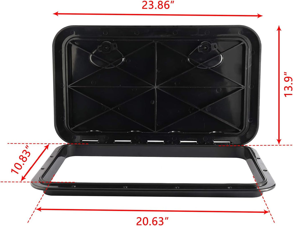 24 x 14 Deck Access Hatch & Lid Black G33997