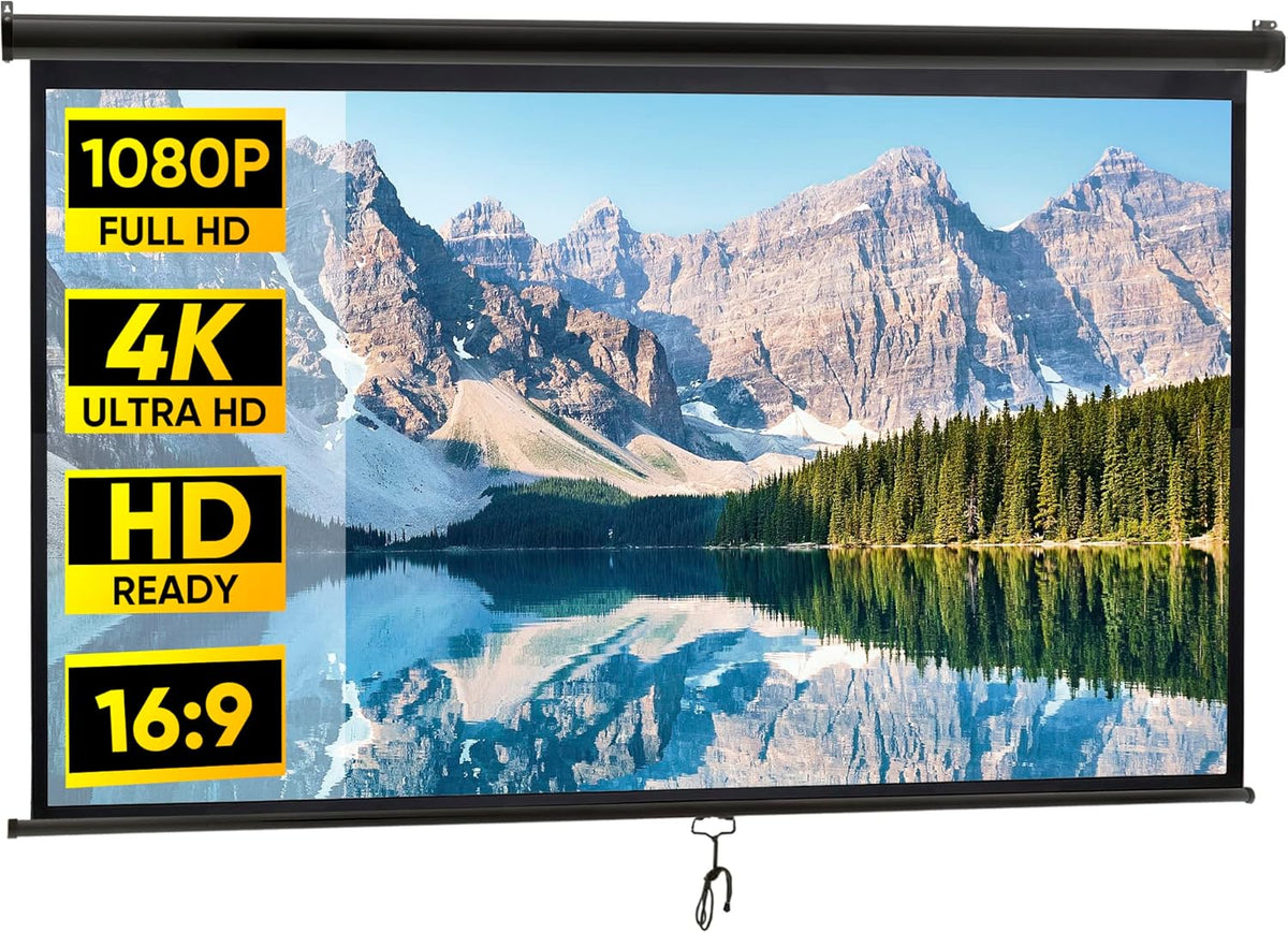 100 Inch 16:9 HD Pull Down Projector Screen N2917